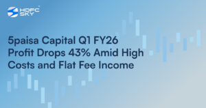 5paisa Capital Q1 FY26 Profit Drops 43% Amid High Costs and Flat Fee Income
