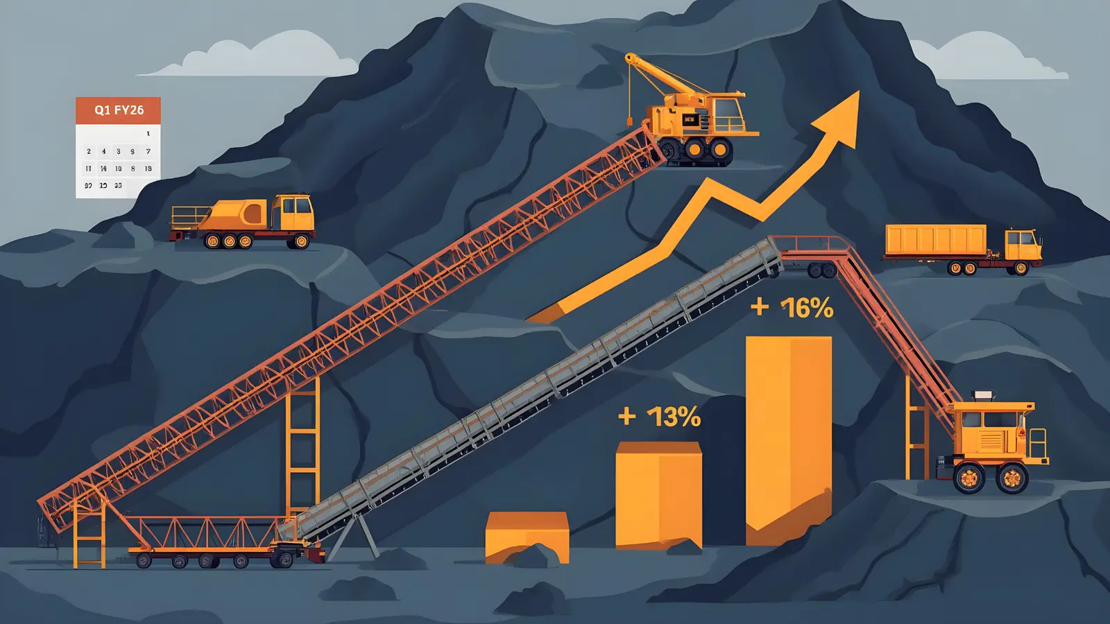 India’s Coal Output Increases by 16.39% in June Quarter