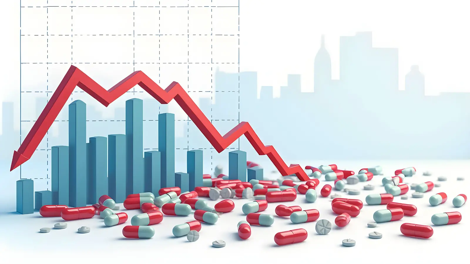 Nifty Healthcare Index Falls 1% as 18 Constituents Decline; Glenmark Defies Trend with 2.8% Gain