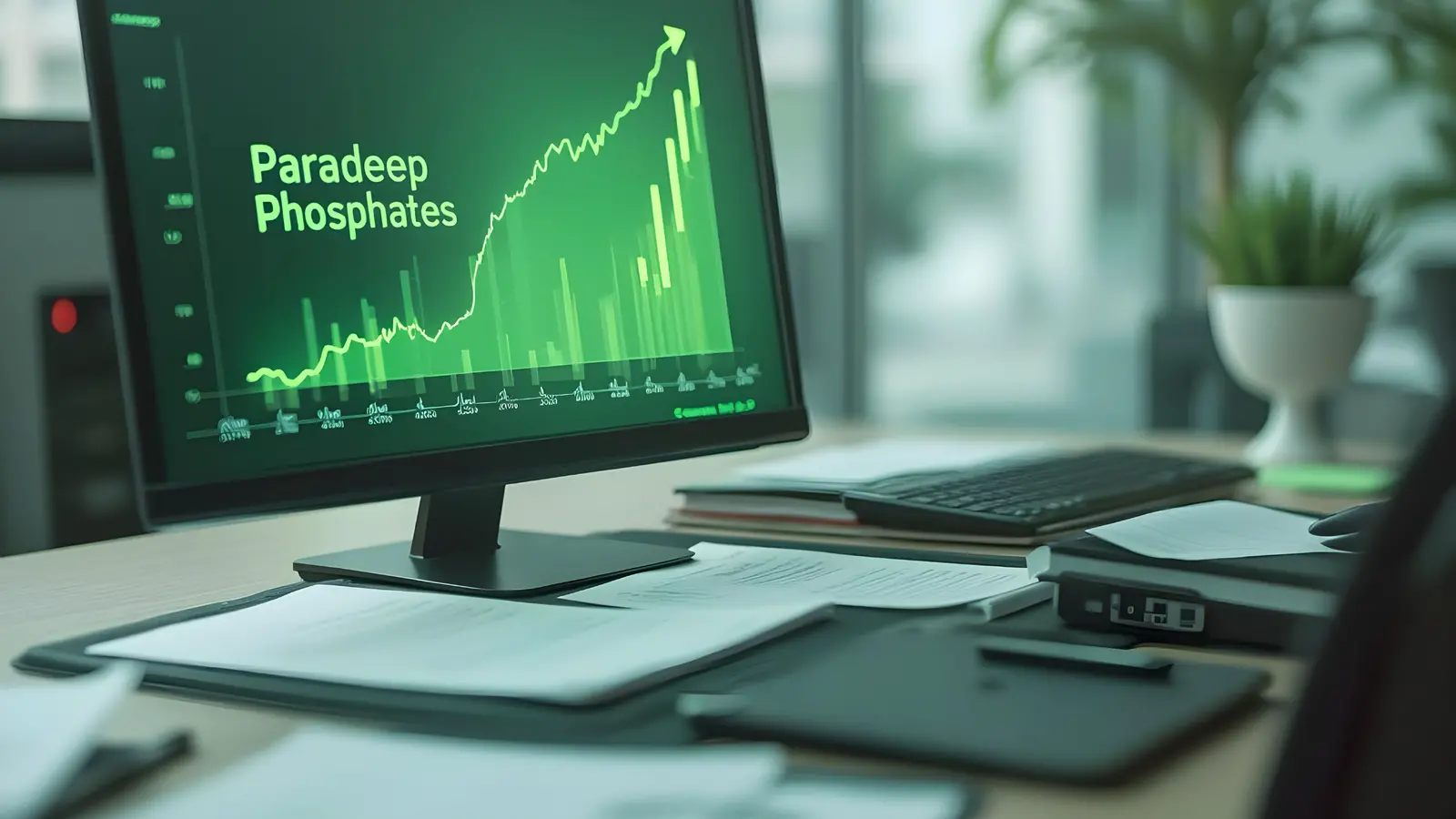 Paradeep Phosphates' stock up by over 11% today