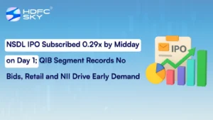 NSDL IPO Subscribed 0.29x by Midday on Day 1; QIB Segment Records No Bids, Retail and NII Drive Early Demand