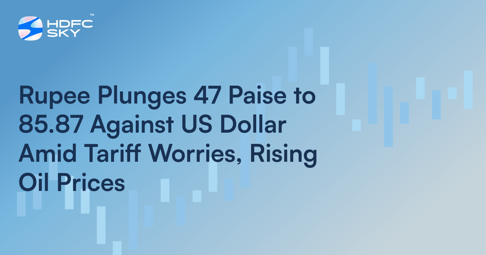 Rupee Plunges 47 Paise to 85.87 Against US Dollar Amid Tariff Worries, Rising Oil Prices