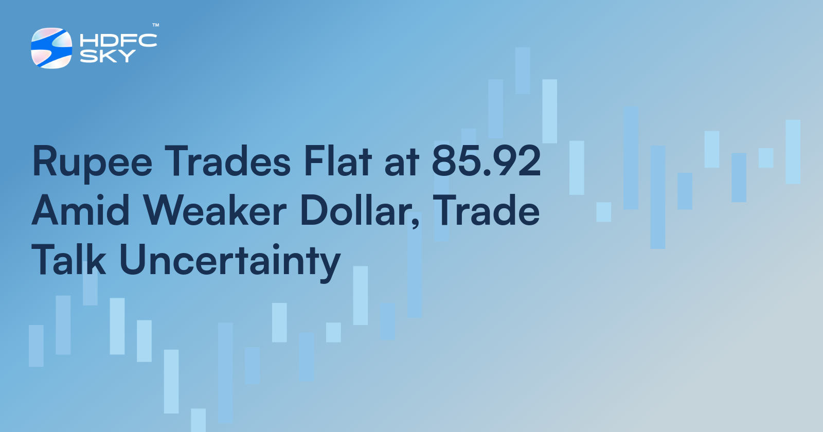 Rupee Trades Flat at 85.92 Amid Weaker Dollar, Trade Talk Uncertainty