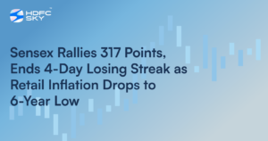 Sensex Rallies 317 Points, Ends 4-Day Losing Streak as Retail Inflation Drops to 6-Year Low