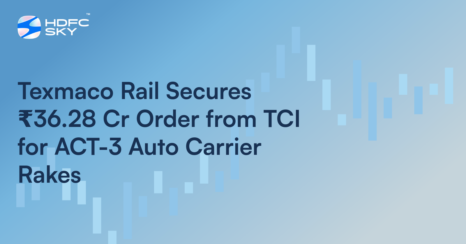Texmaco Rail Secures ₹36.28 Cr Order from TCI for ACT-3 Auto Carrier Rakes