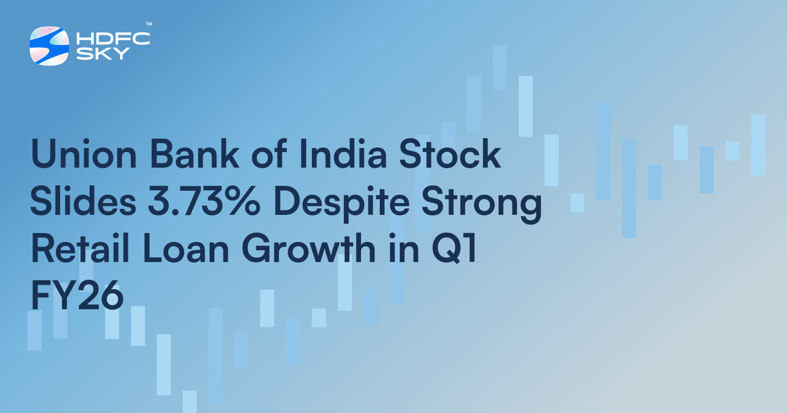Union Bank of India Stock Slides 3.73% Despite Strong Retail Loan Growth in Q1 FY26