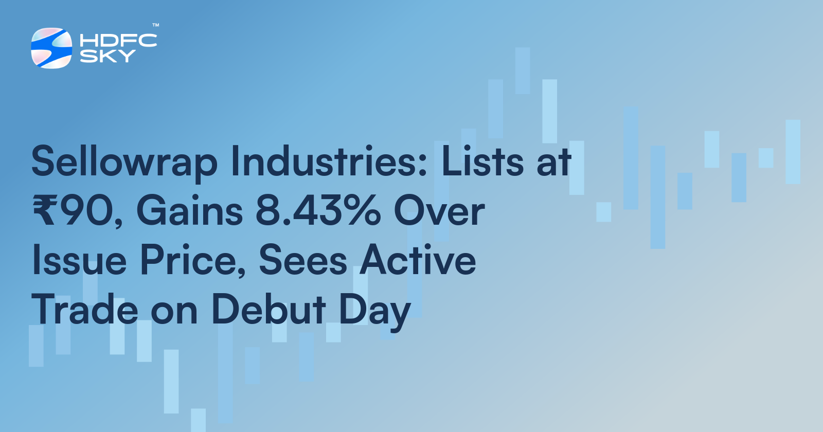 Sellowrap Industries: Lists at ₹90, Gains 8.43% Over Issue Price, Sees Active Trade on Debut Day