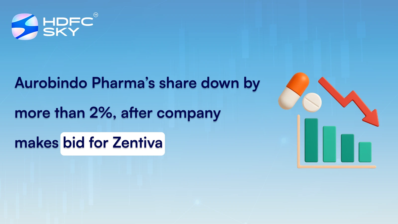 Aurobindo Pharma’s share down by more than 2%, after company makes bid for Zentiva