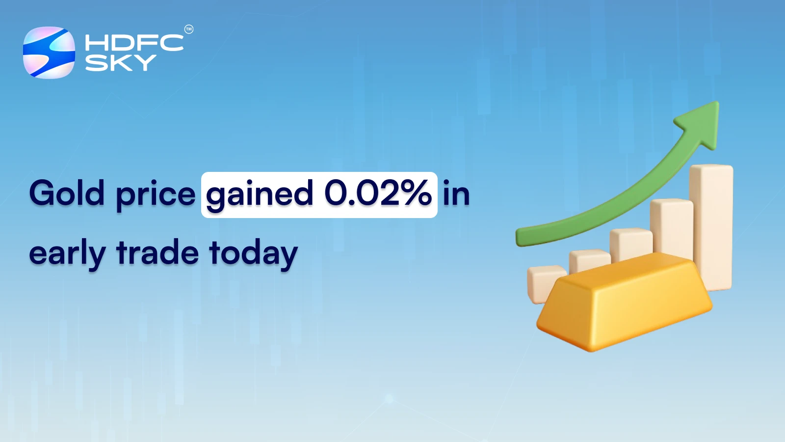 Gold price gained 0.02% in early trade today