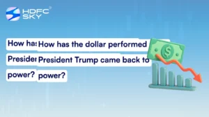 How has the dollar performed since President Trump came back to power?