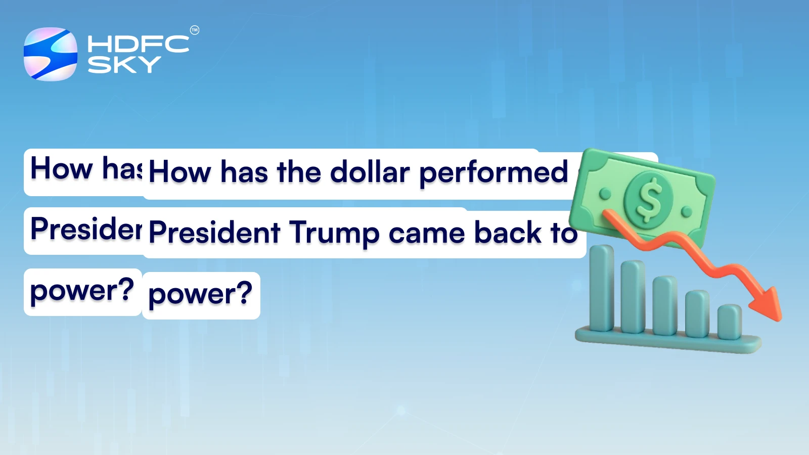 How has the dollar performed since President Trump came back to power?