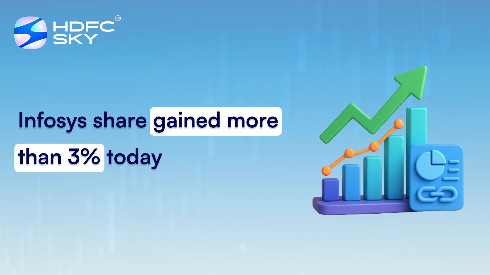 Infosys share gained more than 3% today