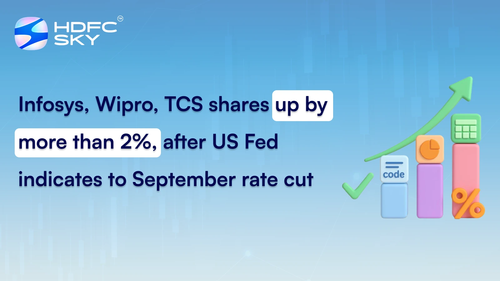 Infosys, Wipro, TCS shares up by more than 2%, after US Fed indicates to September rate cut