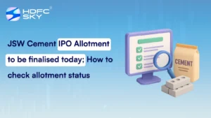JSW Cement IPO Allotment To Be Finalised Today; How To Check Allotment Status