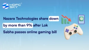 Nazara Technologies share down by more than 9% after Lok Sabha passes online gaming bill