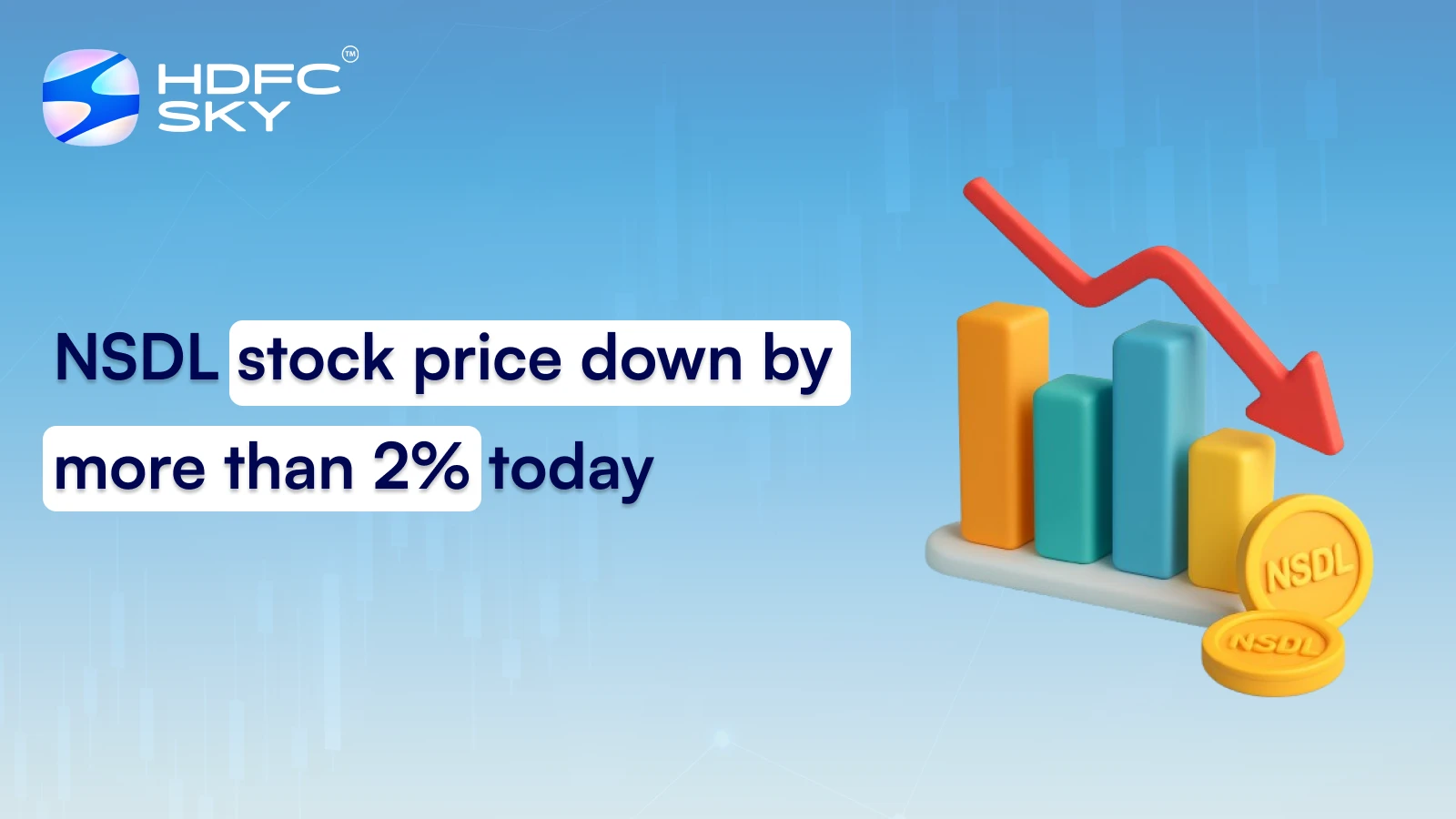 NSDL stock price down by more than 2% today