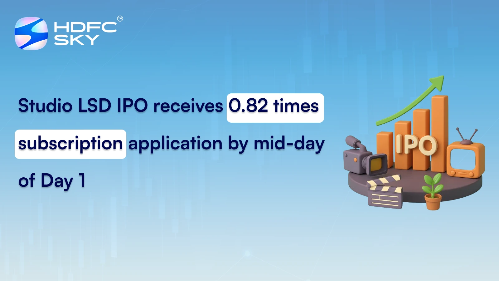Studio LSD IPO receives 0.82 times subscription application by mid-day of Day 1