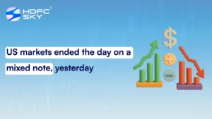 US markets ended the day on a mixed note, yesterday