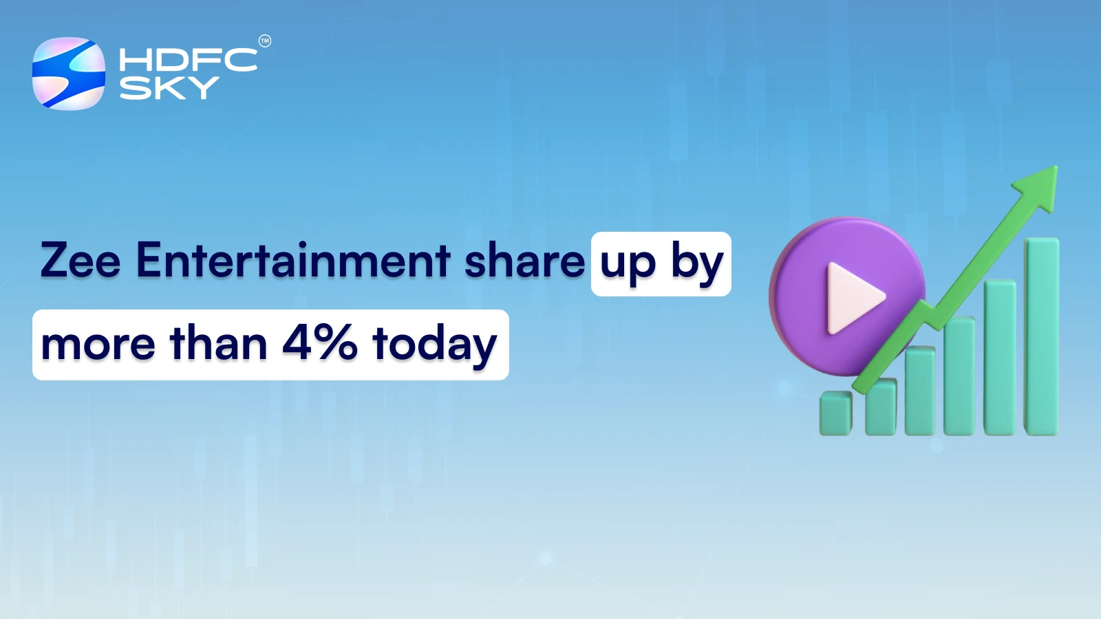 Zee Entertainment share up by more than 4% today