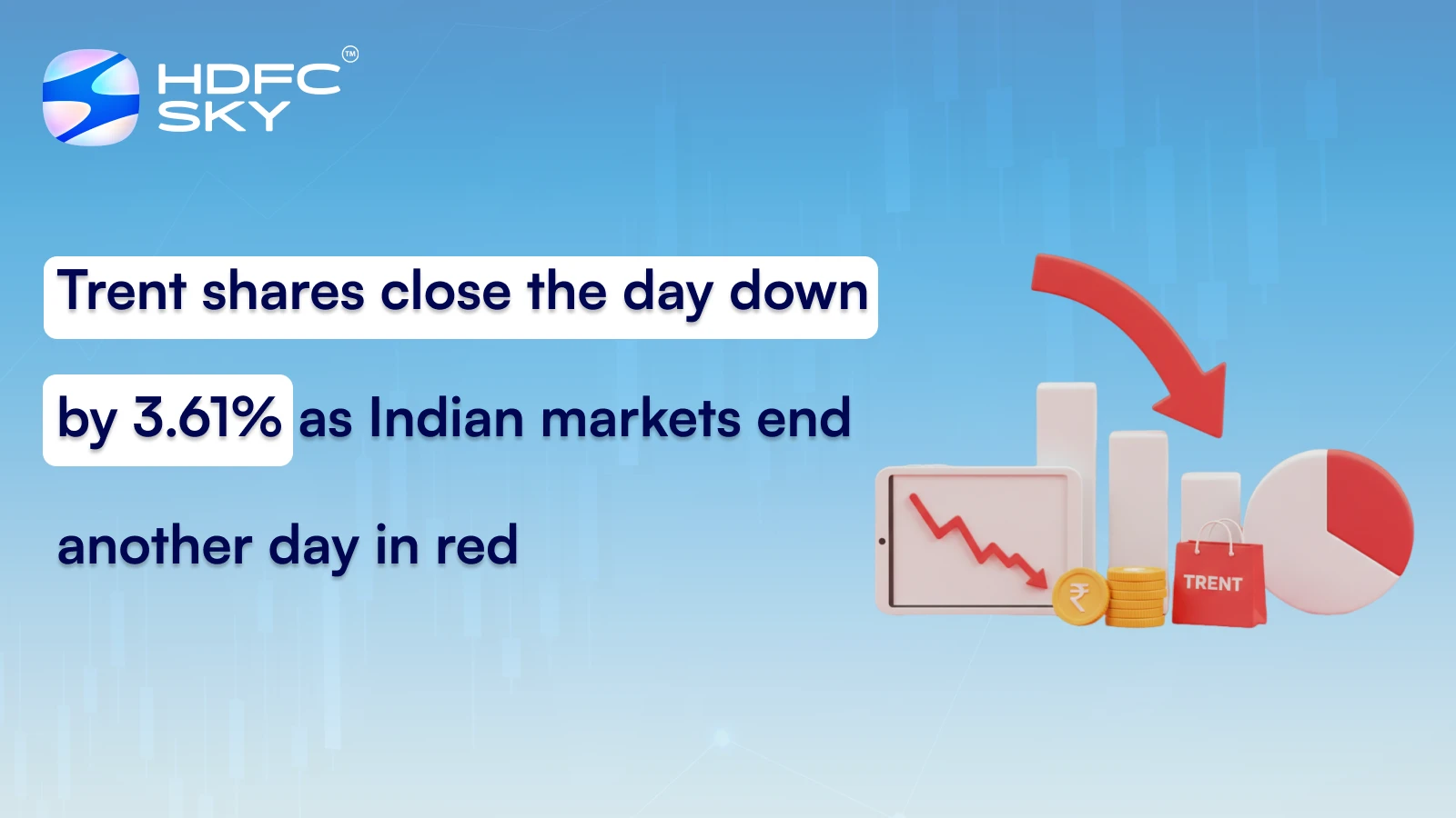 Trent shares close the day down by 3.61% as Indian markets end another day in red