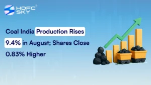 Coal India Production Rises 9.4% in August; Shares Close 0.83% Higher