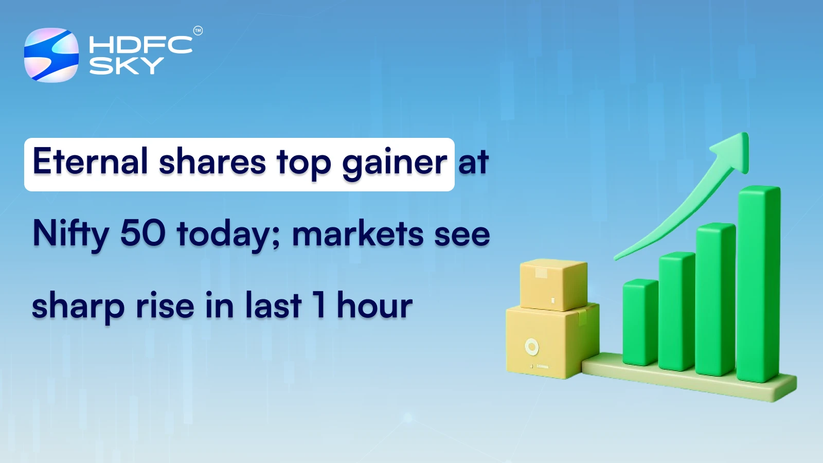 Eternal shares top gainer at Nifty 50 today; markets see sharp rise in last 1 hour