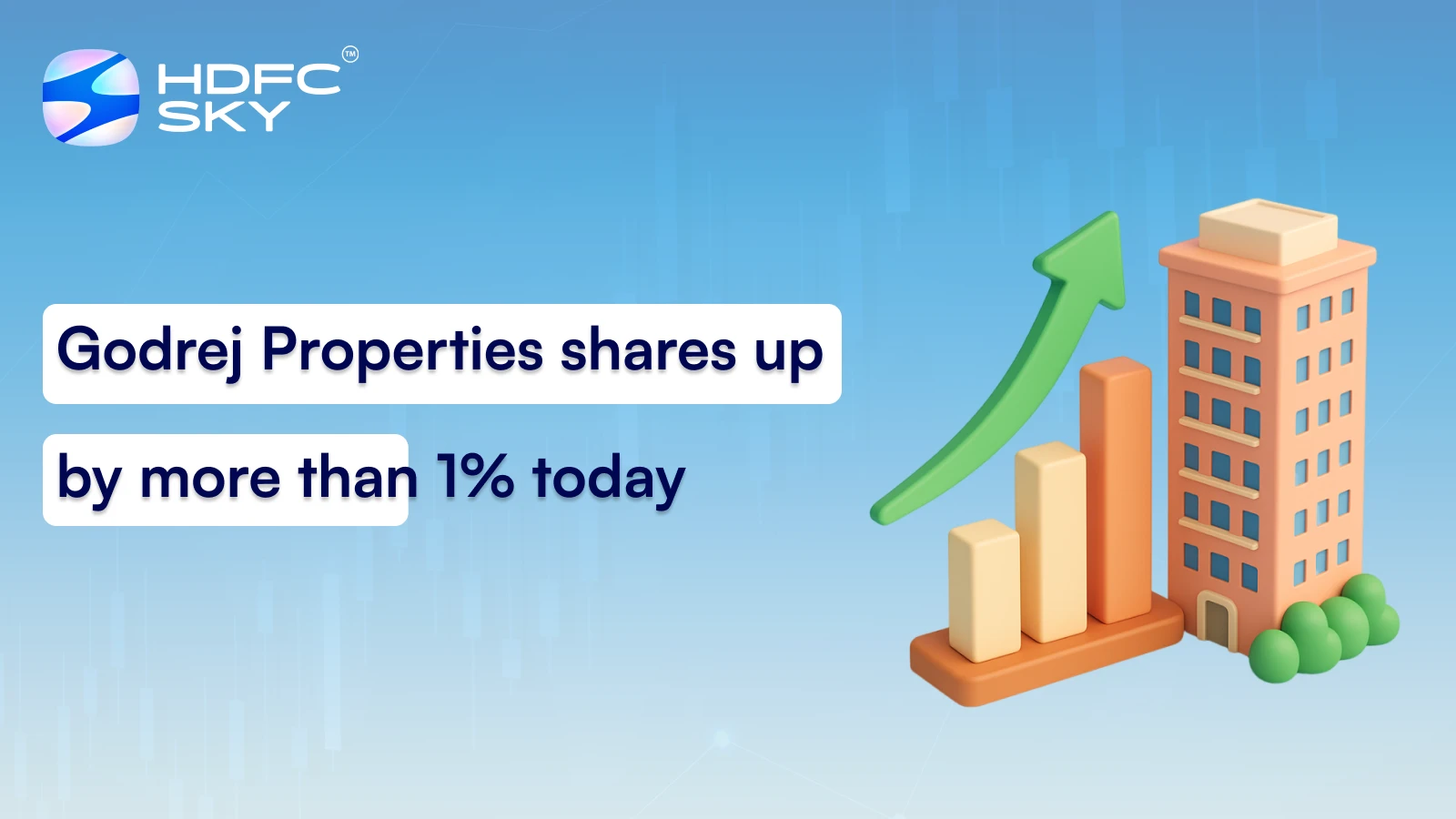 Godrej Properties shares up by more than 1% today