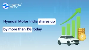 Hyundai Motor India shares up by more than 1% today