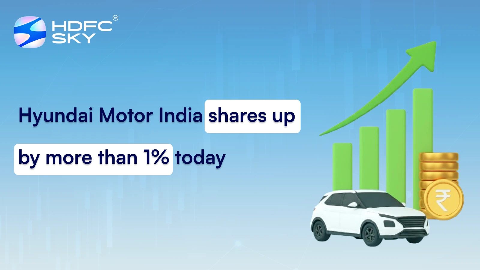 Hyundai Motor India shares up by more than 1% today