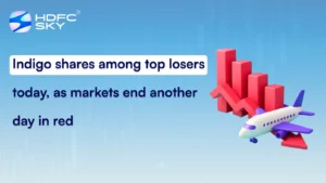 Indigo shares among top losers today, as markets end another day in red
