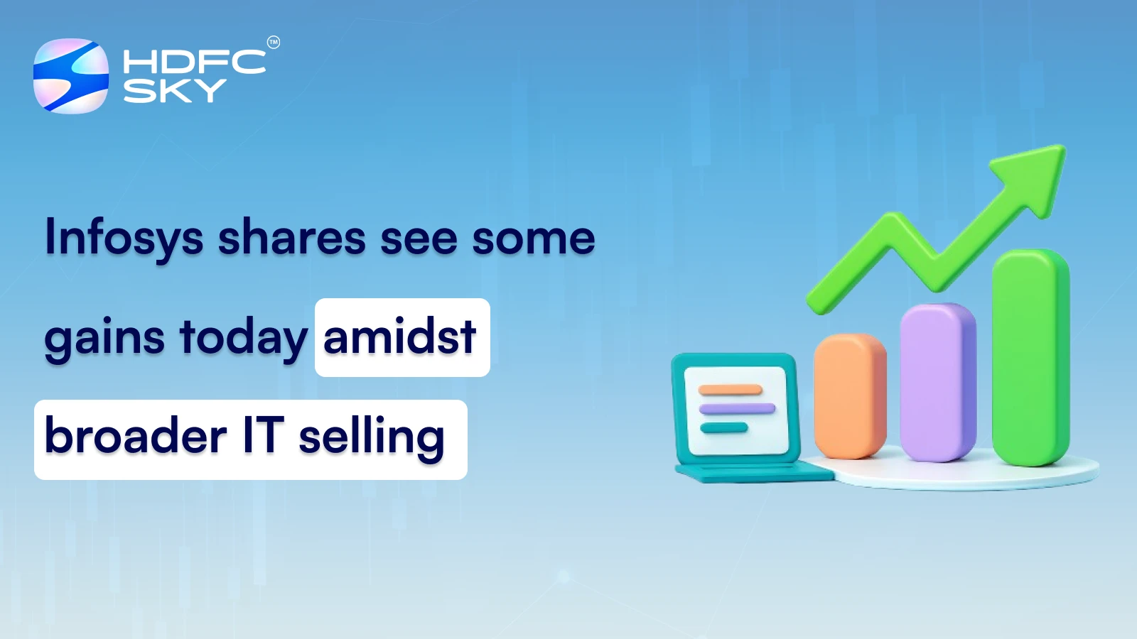 Infosys shares see some gains today amidst broader IT selling
