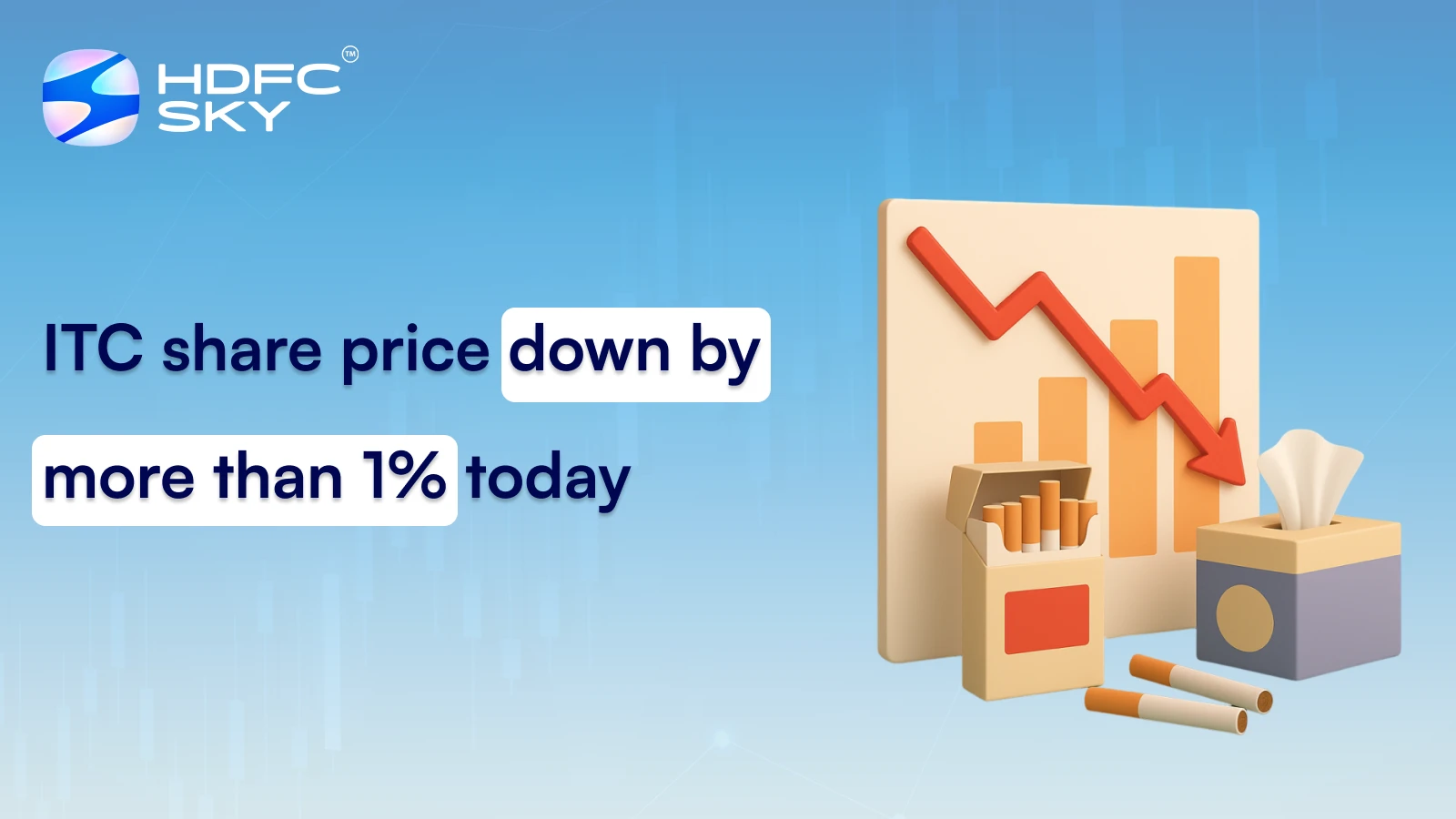 ITC share price down by more than 1% today