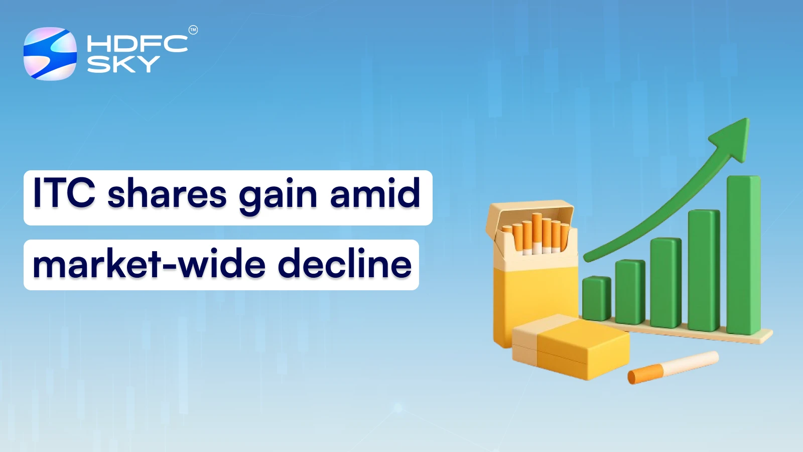 ITC shares gain amid market-wide decline