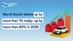 Maruti Suzuki shares up by more than 1% today; up by more than 40% in 2025