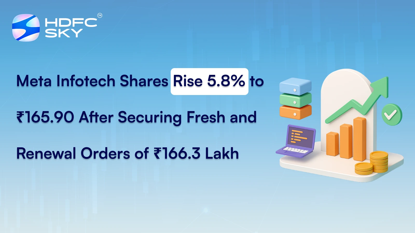 Meta Infotech Shares Rise 5.8% to ₹165.90 After Securing Fresh and Renewal Orders of ₹166.3 Lakh