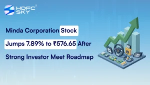 Minda Corporation Stock Jumps 7.89% to ₹576.65 After Strong Investor Meet Roadmap