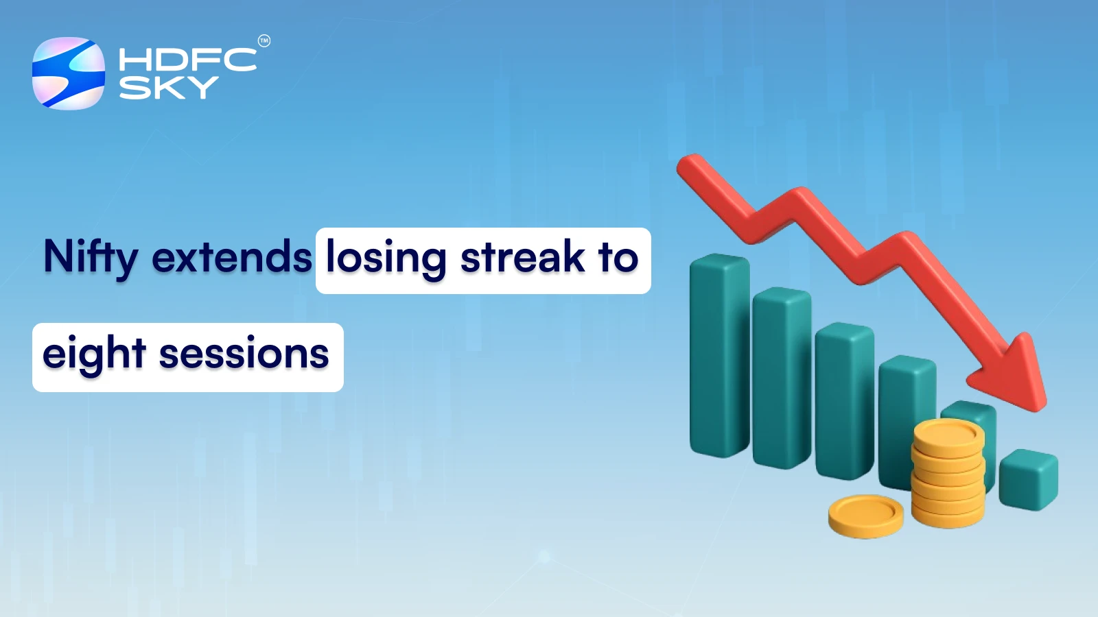 Nifty extends losing streak to eight sessions