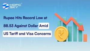 Rupee Hits Record Low at 88.53 Against Dollar Amid US Tariff and Visa Concerns