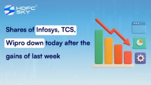 Shares of Infosys, TCS, Wipro down today after the gains of last week
