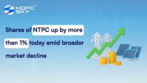 Shares of NTPC up by more than 1% today amid broader market decline