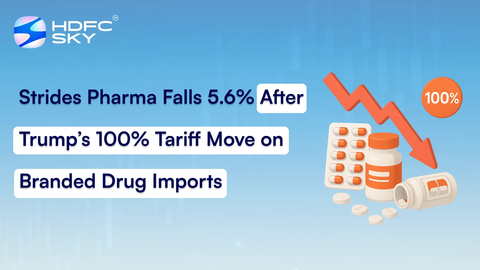 Strides Pharma Falls 5.6% After Trump’s 100% Tariff Move on Branded Drug Imports