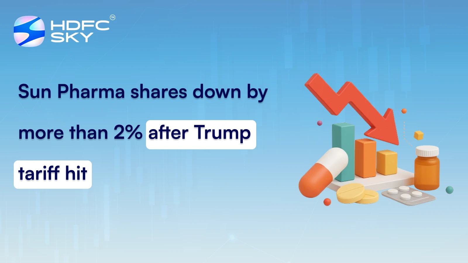 Sun Pharma shares down by more than 2% after Trump tariff hit