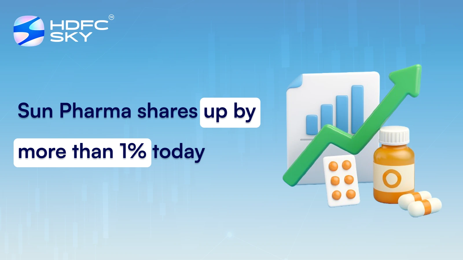 Sun Pharma shares up by more than 1% today