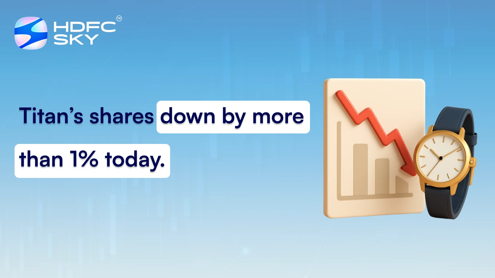 Titan’s shares down by more than 1% today