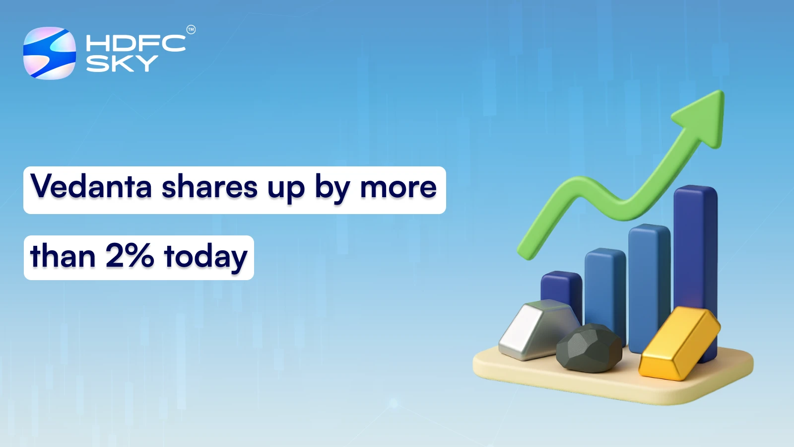 Vedanta shares up by more than 2% today