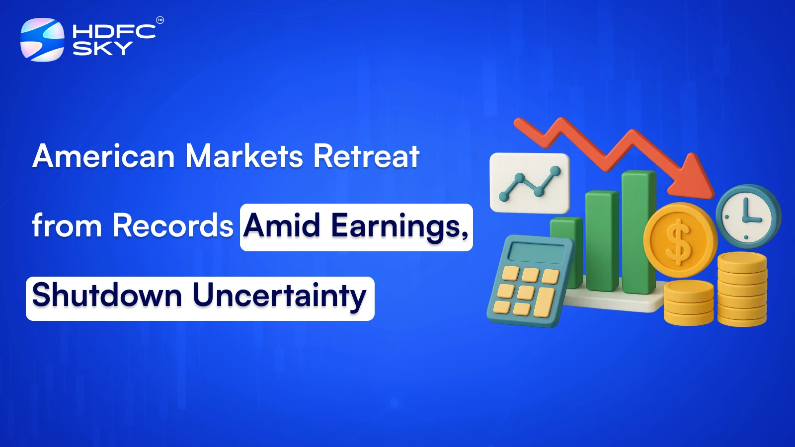 American Markets Retreat from Records Amid Earnings, Shutdown Uncertainty