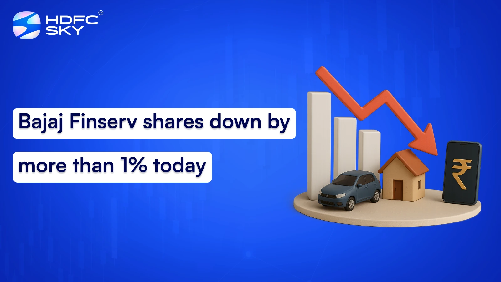 Bajaj Finserv shares down by more than 1% today