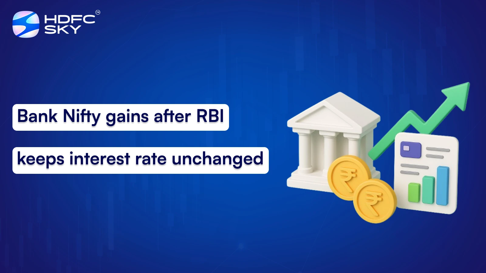 Bank Nifty gains after RBI keeps interest rate unchanged