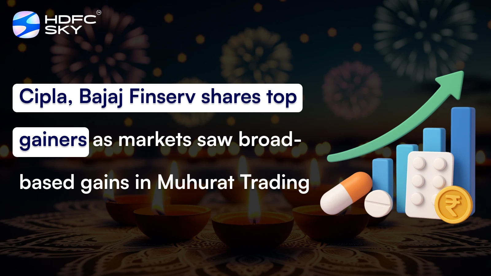 Cipla, Bajaj Finserv shares top gainers as markets saw broad-based gains in Muhurat Trading