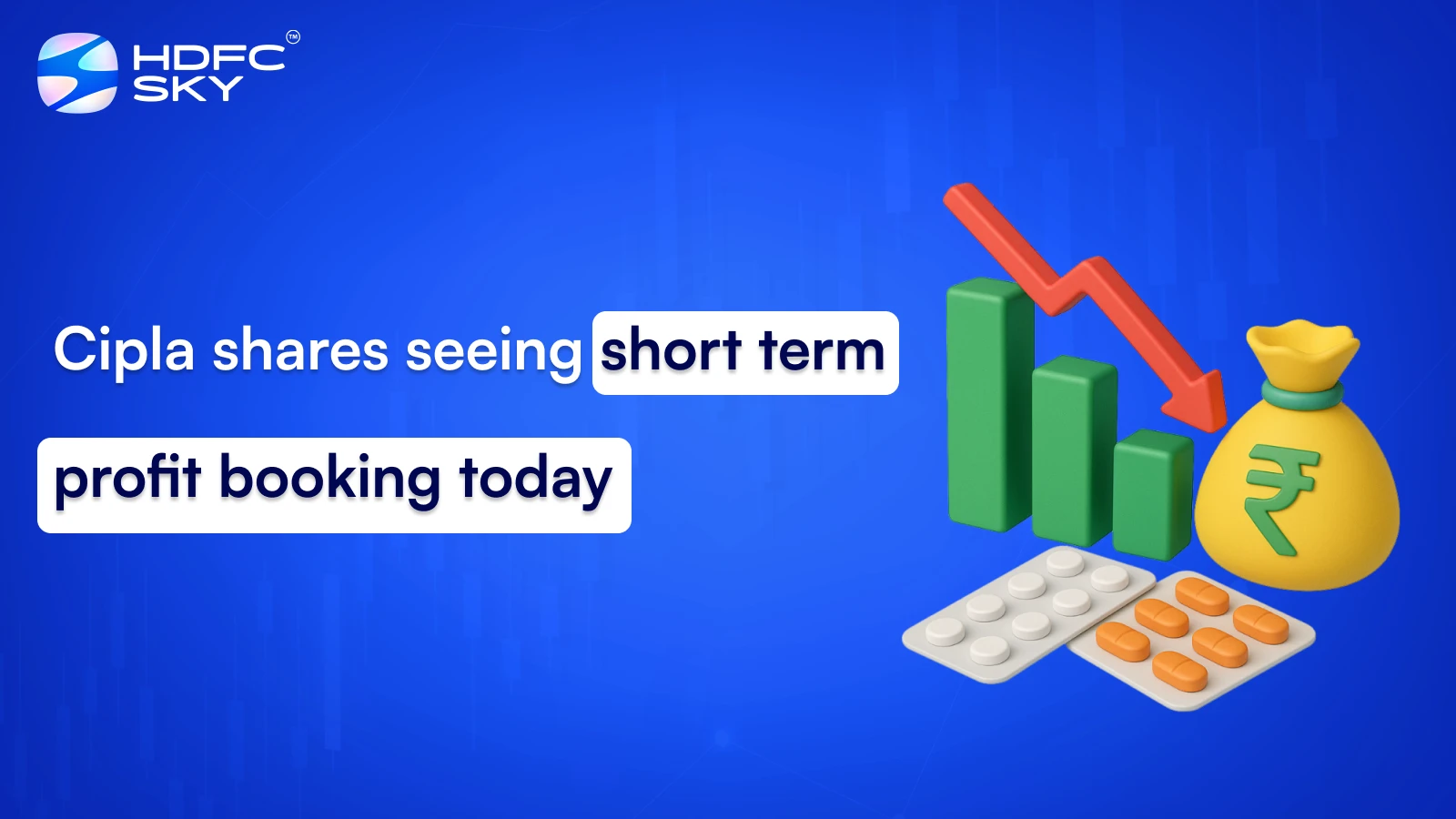 Cipla shares seeing short term profit booking today